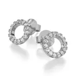 Kolczyki koła w białym złocie AJK_005